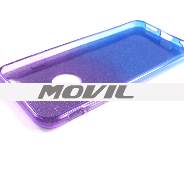 NP-2359 TPU brillante polvo funda para iphone 6-6